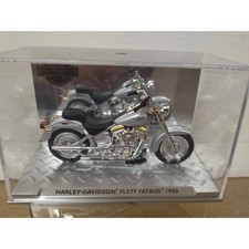 Harley Davidson FLSTF FAT BOY 1990  SILBER Topmodell  1:24 Altaya