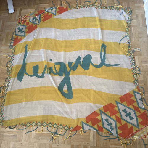 Desigual tuch mit fransen - desigual, gelb