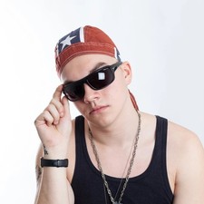 Bandana Kopftuch Braun Stern