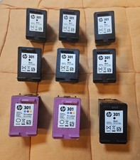 Orginal HP Druckerpatronen leer- 7x Schwarz und 2x Tri-Color zum Wiederbefüllen!