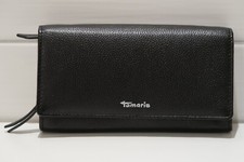 Portemonnaie Tamaris AMANDA Langbörse Leder Geldbörse Damenbörse schwarz Damen