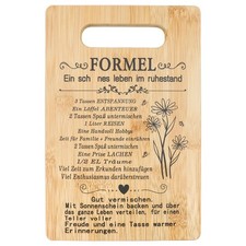 Geschenk Oma Schneidebrett aus Bambus mit inspirierenden Botschaften Geschenk Ori...