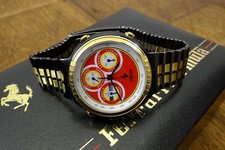 FERRARI FORMULA CARTIER 40 mm Stahl-Gold CHRONOGRAPH BOX Quarz Herrenuhr