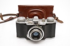 dr Wohler Favor II 35mm Kompaktkamera Wholer Docar 4,5cm f2,8, Tasche. 1950