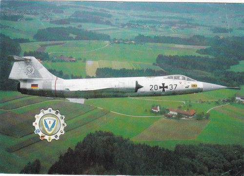 104g starfighter postkarte - f-104g,