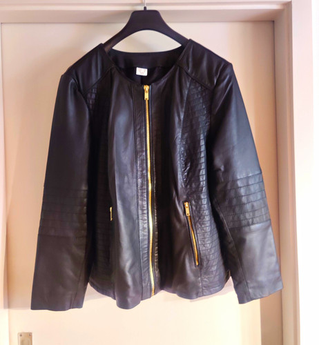 Happy size lammnappalederjacke - happy,