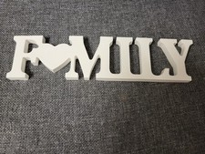 Deko Schriftzug "FAMILY" aus Gips