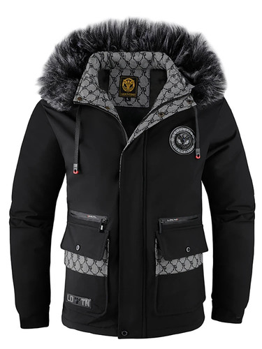 Herren baumwolljacke kapuze - herren,