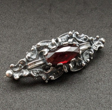 Vintage Tracht Brosche Silber