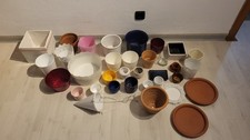 Blumentöpfe, Übertöpfe, Untersetzer verschiedenene Materialien Und Grössen