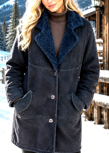 Lammfell jacke schwarz - lammfell,