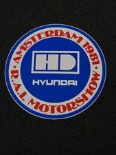 HYUNDAI - R.A.I. MOTORSHOW Amsterdam 1981 ➔ Sticker/Aufkleber ➔*aus Sammlung*079