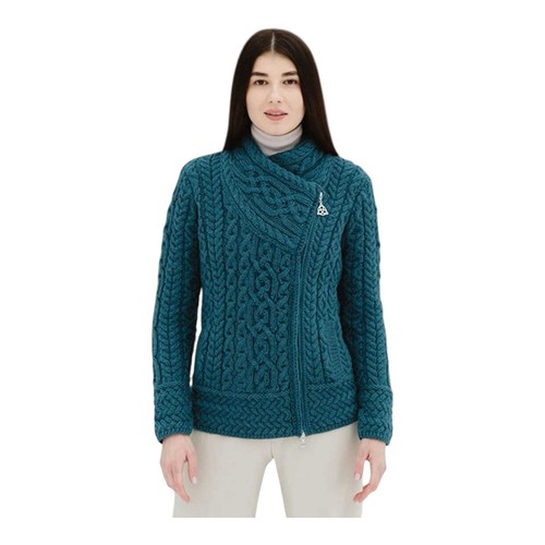 Damen strickjacke türkis - strickjacke,