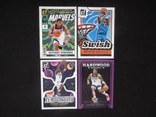4x 2024-25 Donruss LOT - Anthony Edwards NET MAVELS + SWISH + ZERO GRAVITY + LEG