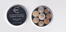 Silbermedaille 1 Oz Erste Münzen der Euro Staaten Vatikan 2002 Polierte Platte