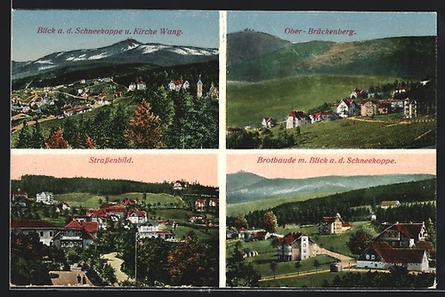 Brückenberg teilansicht - ak,