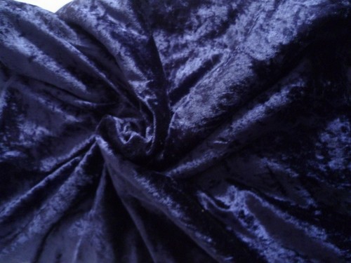 Große tischdecke blau samt - blau,