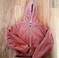 Mädchen kurze Cord Jacke warm