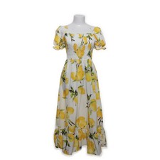 Maxikleid, Größe: S, Weiß/Mehrfarbig, Blumen, Damen #A8n