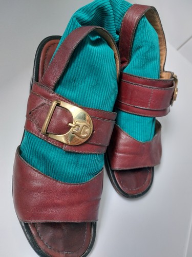 Aigner sandalen leder bordeaux - aigner,