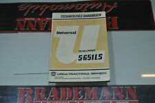 Technisches Handbuch Universal Schlepper UTB S-651LS 1980-81 Original -Deutsch