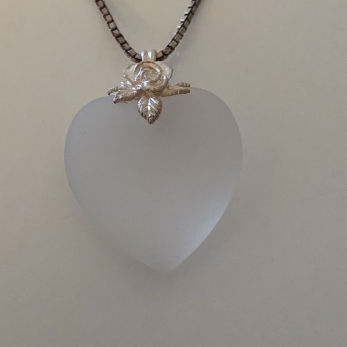 Franklin mint frosted heart - franklin,