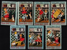 7 Reklammarken Clevere Stolz Margarine, Serie "Unsere lieben Kleinen" /41