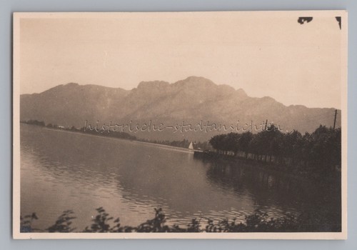 Mondsee mit blick zum - mondsee,
