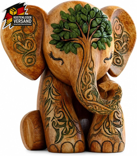 Holzfigur elefant deko für - holzfigur,