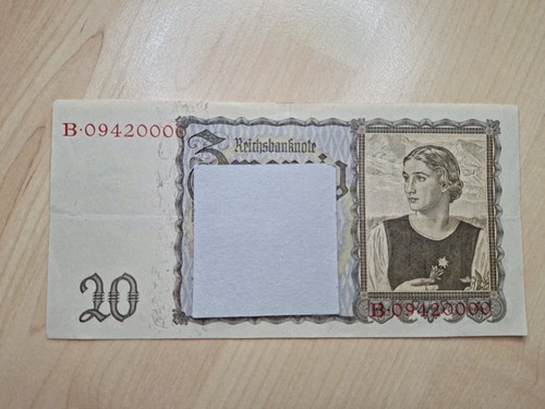 Reichsmark reichsbanknote - 20,