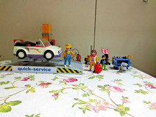 Playmobil Werkstatt mit Hebebühne 3615 Quick Service, sehr gut erhalten mit Auto
