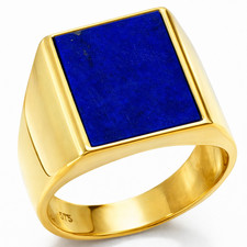 14K 585 Gold Lapis Lazuli