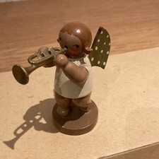 W&K Wendt & Kühn Engel Vorkriegsengel Original Holzengel Trompetenengel