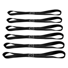 6 Pack 1" x 18" Soft Loop Tie