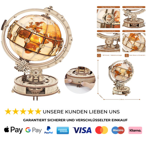 Robotime holzpuzzle - 3d,