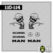 Aufkleber Set 8tlg Männchen