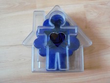 Tupperware Plätzchen Keks Ausstecher Set (5) Haus Familie Auto Katze Teddy Baum