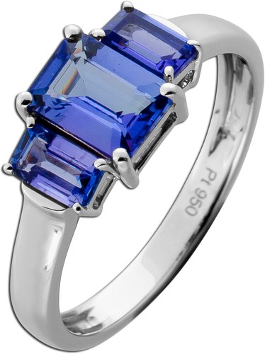 Tansanit ring platin 950 - ring,