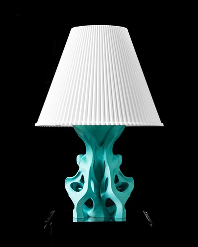 Tischlampe wellen druck - tischlampe,