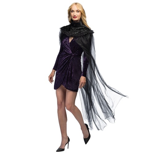 Umhang carmilla schwarz 170cm - carmilla,