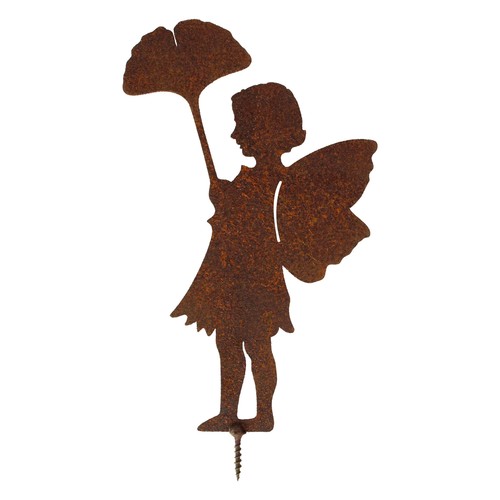 Rost gartenfigur elfe mit - gartenfigur,