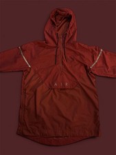 Nike Air Jordan Windbreaker Jacke, Größe M, Burgunderrot, Rot, Vintage Neu