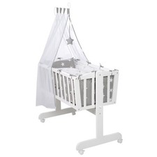 Roba Komplettwiegenset Little Stars weiß lackier NEU