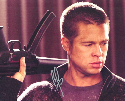 Brad pitt original autogramm - pitt,