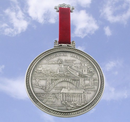 Zinn medaille bergisch land - bergisch,