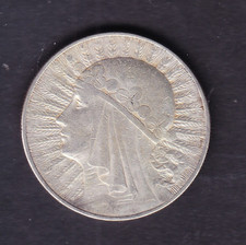 Polen Silbermünze 10 Zl 1932 Jadwiga