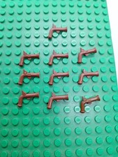 10x Lego Pistole, Waffe Braun