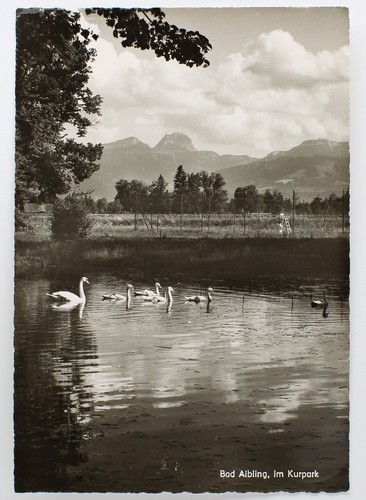 Echtfoto postkarte bad - postkarte, ak