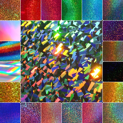 Din bogen hologramm textil - a4,