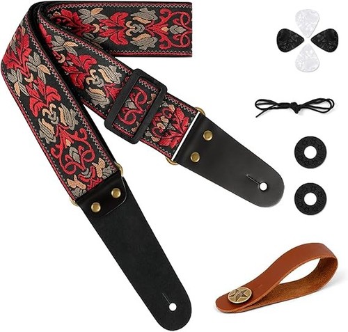 Aucuu gitarrengurt vintage - gitarrengurt,, 2"